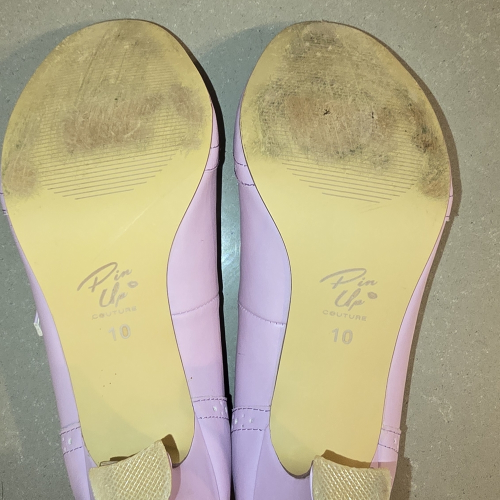 Pleaser Pin Up Couture FLAPPER-25 3" Kitten Heel Mary jane Pump Size 10 Retro - Picture 7 of 8